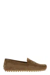 Tod's City Gommino Suede Loafer In Animal Print