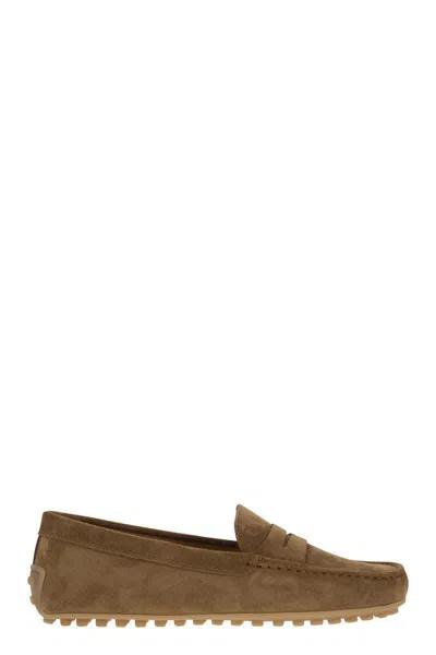 TOD'S TOD'S CITY GOMMINO SUEDE LOAFER