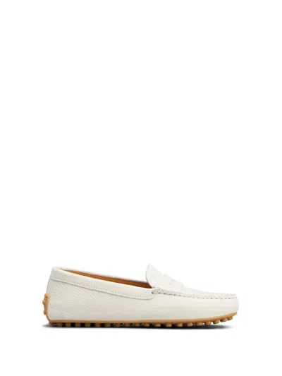 Tod's City Gommino Woman Loafers By  In Off White Colour