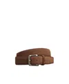 Tod's Suede Belt In Brown