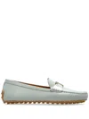 Tod's Grey Leather Loafers