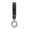 Tod's Classic Logo Engraved Keyring In Black