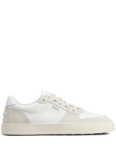 Tod's Classic Low Sneakers Shoes In White