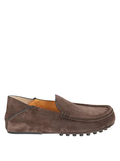 Tod's Classic Slip-on Flat Shoes In Soft Calfskin