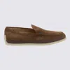 TOD'S TOD'S COCOA SUEDE SLIP ON SNEAKERS