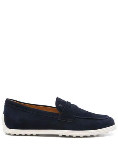 Tod's Comfortable And Stylish Flat Shoes In Blue