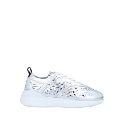 Tod's Contrast Engraved Sneakers In Animal Print