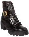 Tod's Croc-embossed Leather Boot In Black