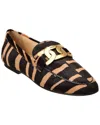 Tod's Cuoio Haircalf Loafer In Brown