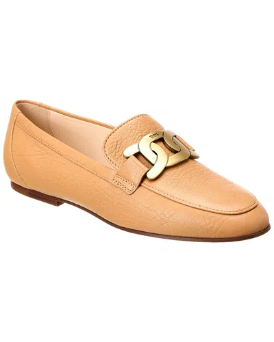 Tod's Cuoio Leather Loafer In Brown