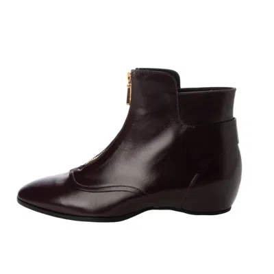 Tod's Cuoio T20 Leather Ankle Boots In Brown