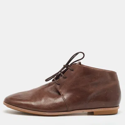 Tod's Dark Brown Leather Lace Up Derby