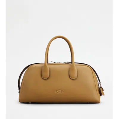Tod's Darsena In Leather Medium In Brown