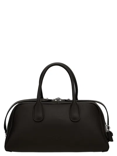 Tod's Handbag Medium Structured Top Handles In Black