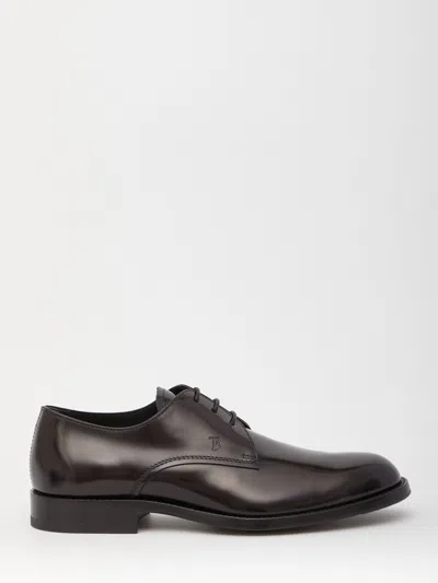 Tod's Derby Lace-up Shoes In Black