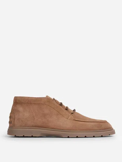 Tod's Desert Lace-up Boots In Brown