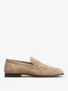 Tod's Destroyed Suede Loafers In Brown