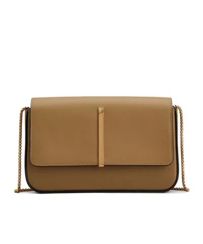 Tod's Di Bag Folio In Leather Mini In Brown