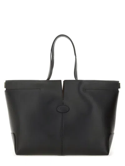 Tod's Di Bag Folio Leather Shopping Bag