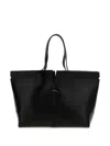 Tod's Di Bag Folio Leather Shopping Bag In Black