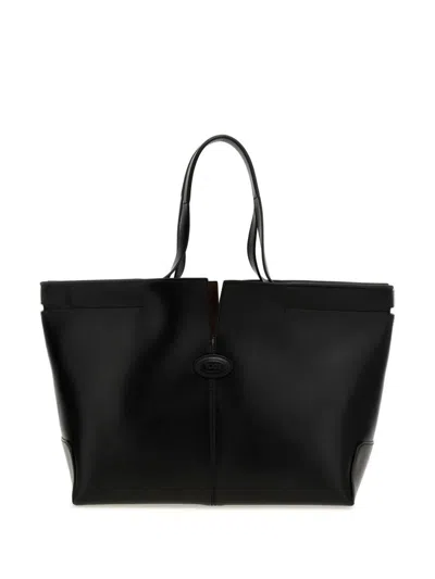 TOD'S TOD'S DI BAG FOLIO LEATHER SHOPPING BAG