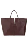 Tod's Di Bag Folio Shopping Bag Medium In Purple