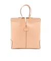 Tod's Di Bag Folio Small Top Handle Bag In Brown