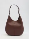 Tod's Small Dbs Hobo Leather Bag In Red