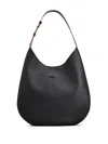 Tod's Sacca Hobo Black Grained Leather Bag