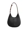 Tod's Di Logo Debossed Mini Hobo Bag In Black