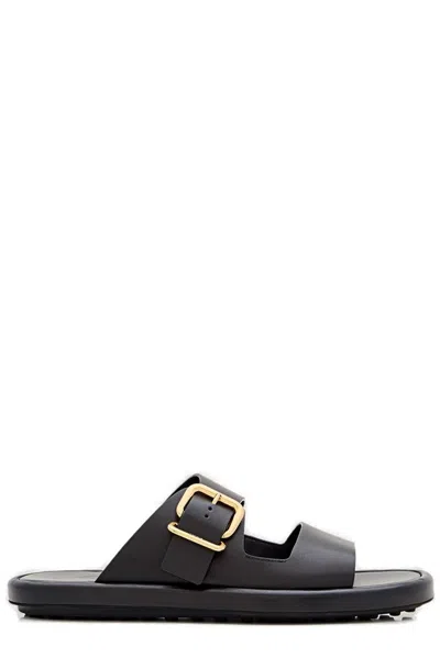 Tod's Sandals In Leather In Black