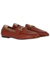 TOD'S TOD’S DOUBLE T BAR LEATHER LOAFER