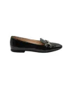 Tod's Double T Flats In Black Patent Leather In Black