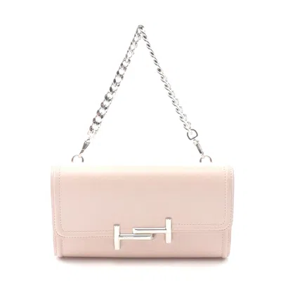 Tod's Double T Leather Handbag Pink