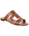 Tod's Cuoio Legg. 37b Sandalo Doppia T In Brown