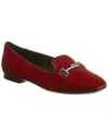 Tod's Double T Suede Loafer In Red