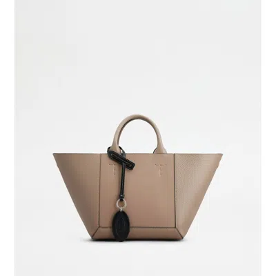 Tod's Double Up Shopping Bag In Leather Small