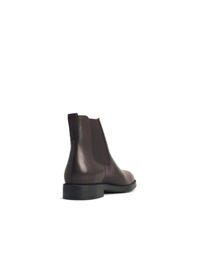 Tod's 'el. Formal' Brown Leather Ankle Boots