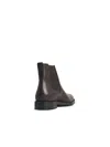 Tod's 'el. Formal' Brown Leather Ankle Boots