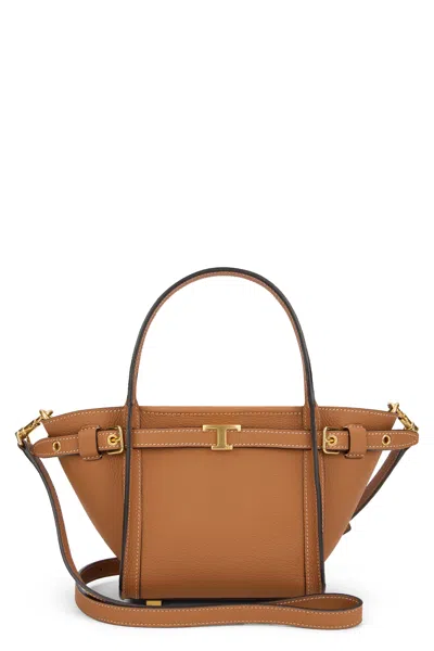 Tod's Tod`s  Elegant And Versatile Brown Leather Handbag In Camel