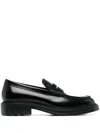 Tod's Smooth Leather Loafers In Black