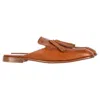 Tod's Flat Mules In Brown Leather In Brown
