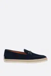 Tod's Suede Gomma Rafia Loafers