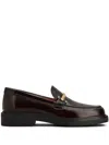 Tod's Rubber Sole Loafers Gold-tone Hardware In Brown