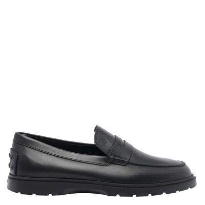 Tod's Flat Shoes In Black