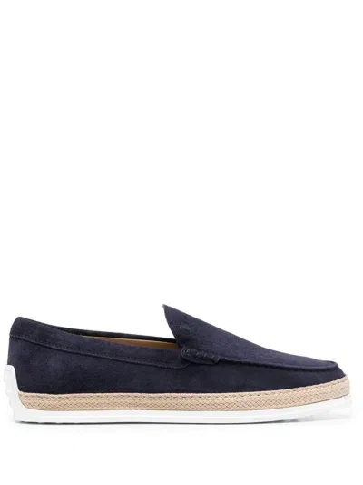 Tod's Flat Shoes In Blue