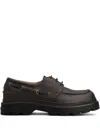 Tod's Leather Loafers Designed For Nautical Wear In Black