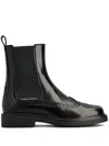 Tod's Black Chelsea Boots With Perforations In Leather Woman