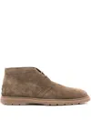 Tod's Lace-up Suede Ankle Boots