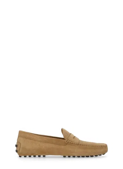 Tod's Flat Shoes In Beige